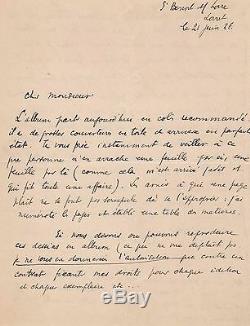 Max Jacob / Lettre Autographe Signée (1926) / Le Sagittaire / Kra