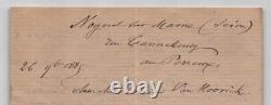 Maxime Lalanne Lettre autographe signée à Van Hoorick 1885