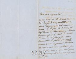 Maxime du Camp 2 lettres autographe signées éditeur Houssaye Dargaud Revue