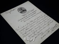 Merlin DE DOUAI lettre signée COMITE DE SALUT PUBLIC, LACOMBE 1795