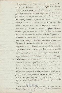 Merlin de Douai Politique lettre signée 1788 jardiner Conseil de Douai