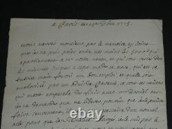 Michel Chamillart LETTRE autographe SIGNÉE, Pontchartrain, 3 pages, 1693