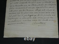 Michel Chamillart LETTRE autographe SIGNÉE, Pontchartrain, 3 pages, 1693