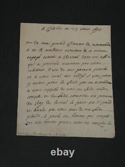 Michel de Chamillart Lettre autographe signée 1698