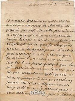 Militaire Anne Jules de NOAILLES maréchal de France lettre autographe signée