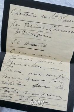 Mme CATULLE-MENDES lettres autographes manuscrites & signées