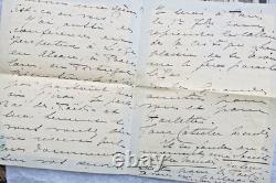 Mme CATULLE-MENDES lettres autographes manuscrites & signées