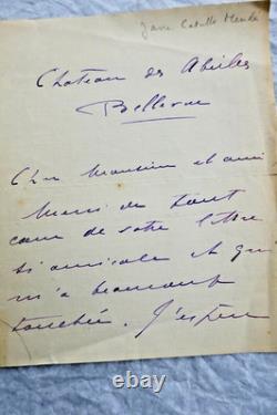 Mme CATULLE-MENDES lettres autographes manuscrites & signées