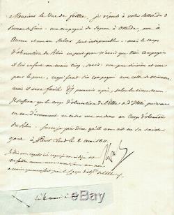 NAPOLEON 1er LETTRE AUTOGRAPHE SIGNÉE (MAI 1811) / ORGANISATION ARTILLERIE