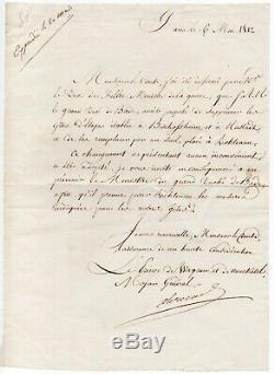 NAPOLÉON Alexandre BERTHIER Lettre autographe signée 6 mai 1812