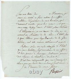 NAPOLÉON Claude Ambroise RÉGNIER, duc de Massa Lettre signée 1804