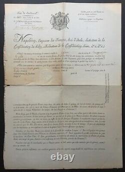 NAPOLÉON IER Document / lettre signée Blocus continental 1813