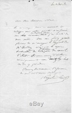 NAPOLEON III Lettre autographe signée