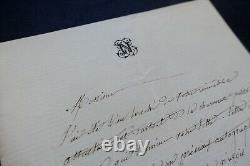 NUMA LETTRE AUTOGRAPHE SIGNÉE À Edmond ABOUT et Emile de NAJAC