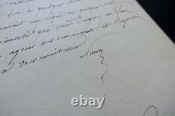 NUMA LETTRE AUTOGRAPHE SIGNÉE À Edmond ABOUT et Emile de NAJAC