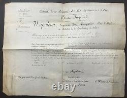 Napoleon I Charles Maurice de TALLEYRAND Document / lettre signée 1808