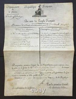 Napoléon Ier Document / lettre signée Campagne Armée d'Italie 1803