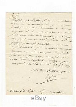 Napoléon / Lettre Signée À Eugène De Beauharnais (1809) / Divorce Avec Joséphine