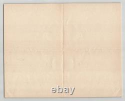 Natalia Janotha Lettre autographe signée de remerciements 1887