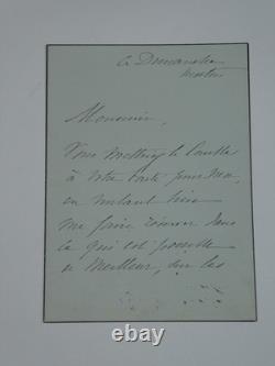Nélie Jacquemart Peintre Ensemble de 8 lettres autographes signées