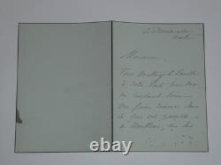 Nélie Jacquemart Peintre Ensemble de 8 lettres autographes signées