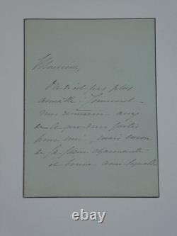 Nélie Jacquemart Peintre Ensemble de 8 lettres autographes signées