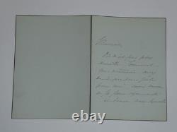 Nélie Jacquemart Peintre Ensemble de 8 lettres autographes signées