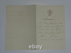 Nélie Jacquemart Peintre Ensemble de 8 lettres autographes signées
