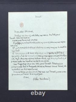 Octave MIRBEAU Lettre autographe signée Election Jules Renard Goncourt 1907