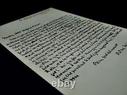 Octave Mirbeau Lettre autographe signée sur le livre de la Vie! 1890