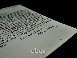 Octave Mirbeau Lettre autographe signée sur le livre de la Vie! 1890