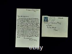 Octave Mirbeau Lettre autographe signée sur le livre de la Vie! 1890