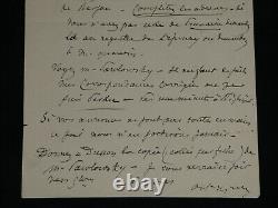 Octave Uzanne Lettre autographe signée nous n'en sortirons jamais