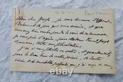 PAUL HERVIEU lettres & cartes autographes manuscrites & signées