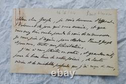 PAUL HERVIEU lettres & cartes autographes manuscrites & signées