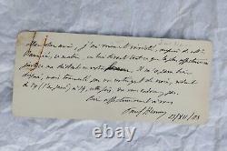 PAUL HERVIEU lettres & cartes autographes manuscrites & signées