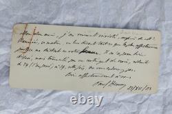 PAUL HERVIEU lettres & cartes autographes manuscrites & signées