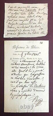 PIIS, Pierre-Antoine-Auguste, chevalier de. Lettre autographe signée au docteur