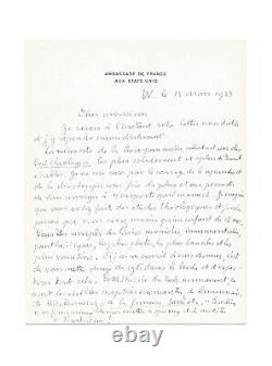 Paul CLAUDEL / Lettre autographe signée / Satan / Juifs / Croix / Jésus / Bible