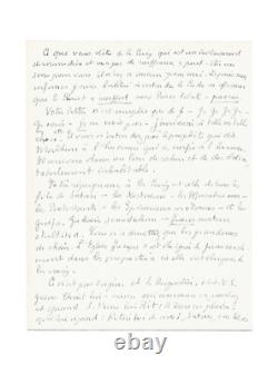 Paul CLAUDEL / Lettre autographe signée / Satan / Juifs / Croix / Jésus / Bible