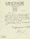 Paul Eluard Lettre Autographe Signée Je Maudis Les P. T. T, Sont Des V