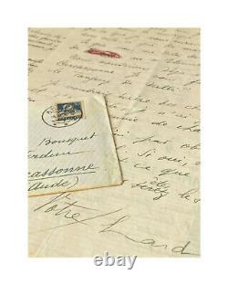 Paul ELUARD / Lettre autographe signée enrichie de 3 poèmes / L'amour la Poésie
