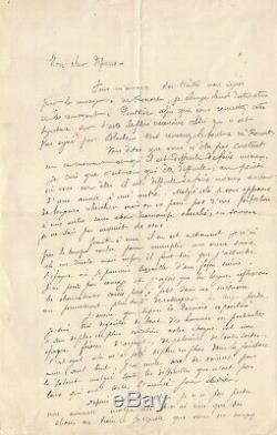 Paul GAUGUIN Lettre autographe signée à PISSARRO. La peinture et RENOIR. 1882