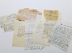 Paul GERALDY Bel ensemble de documents autographes signés cartes, lettres