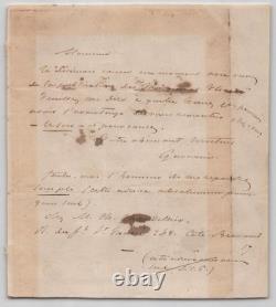 Paul Gavarni Lettre autographe signée concernant Masques et Visages 1850