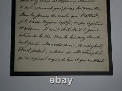 Paul HERVIEU LETTRE AUTOGRAPHE SIGNÉE À Léon DAUDET Mort d'Alphonse Daudet 1898