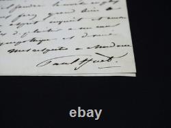Paul HUET lettre autographe signée