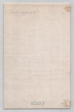 Paul Leroy Beaulieu Lettre autographe signée 1882