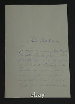 Paul MAYER LETTRE AUTOGRAPHE SIGNÉE