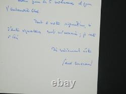 Paul Morand Lettre autographe signée Automobile Club Manuscrit